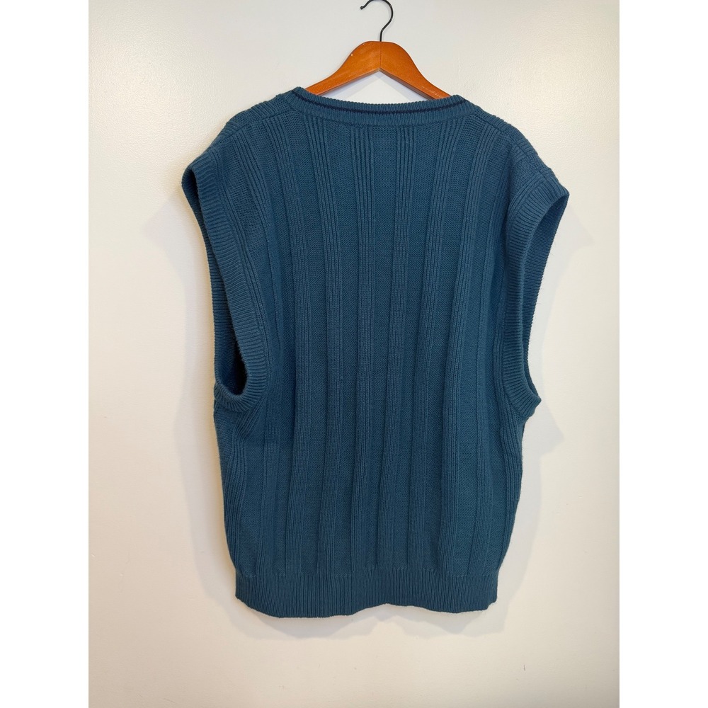 Sweater‎ Graphix Grandpa Mens Sweater Vest XL Dark Academia Grunge Y2K Knit - Picture 2 of 9